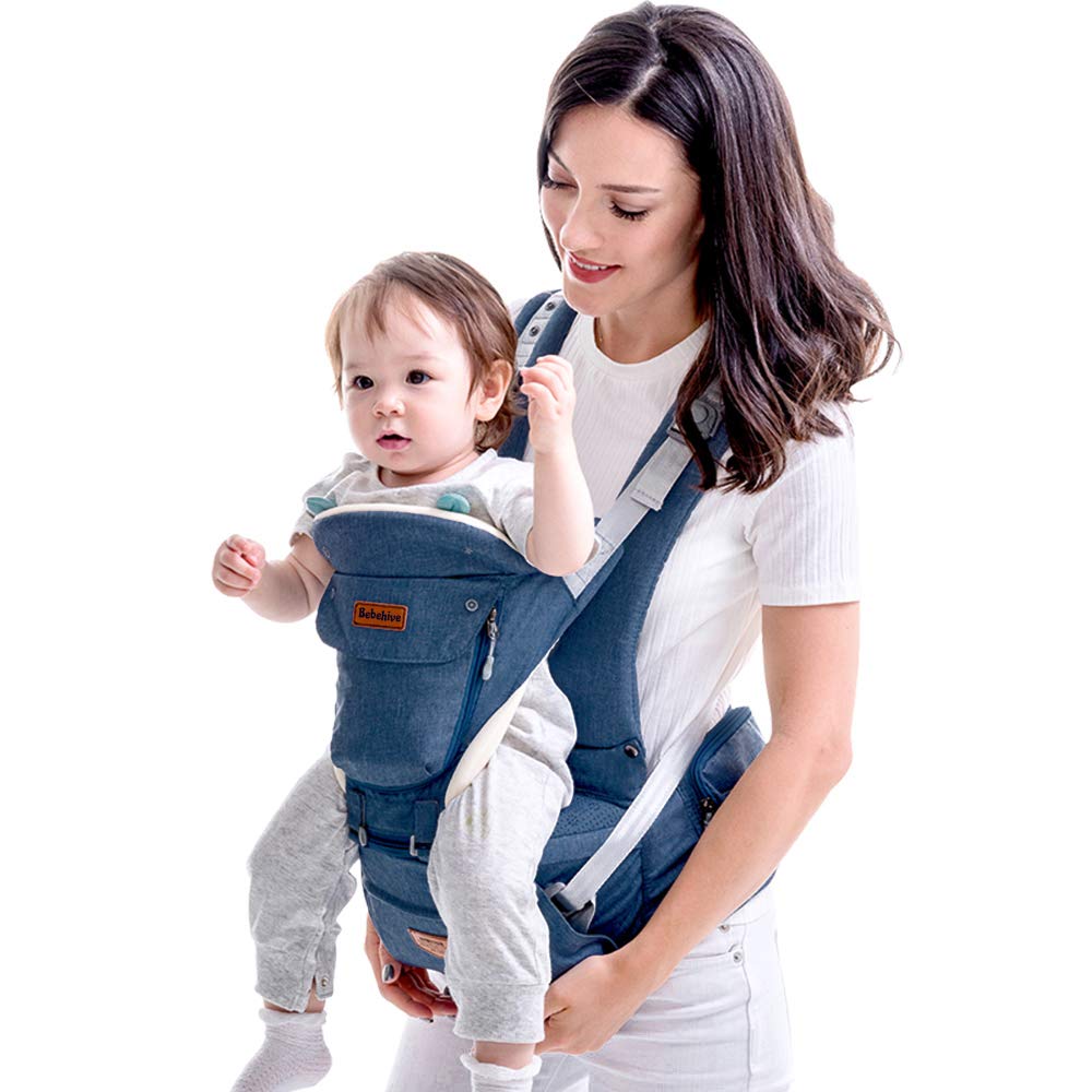 Bebehive 6-in-1 Baby Carrier with Hip Seat 