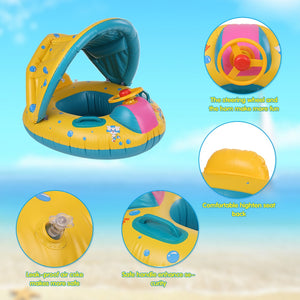 Baby Inflatable Ring with shade