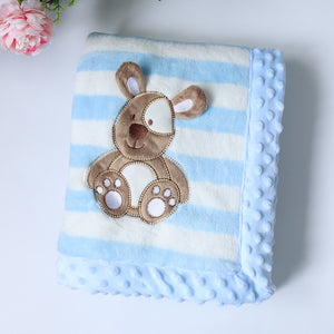 High Quality Baby Blanket Infant Bebe Thicken Flannel Swaddle Envelope Stroller Cartoon Blanket Newborn Baby Bedding Blankets