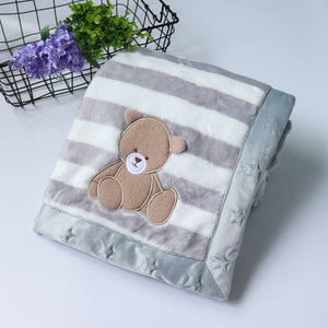 High Quality Baby Blanket Infant Bebe Thicken Flannel Swaddle Envelope Stroller Cartoon Blanket Newborn Baby Bedding Blankets